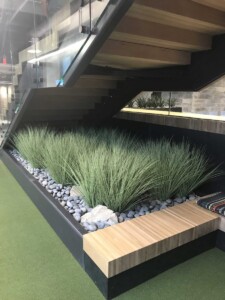 MacBeth Farm Interiorscapes planter under stairs